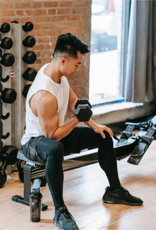 Man width dumbbells